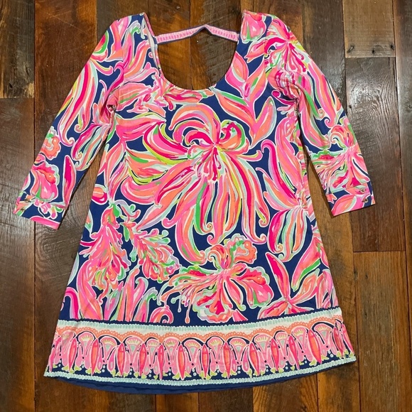 Lilly Pulitzer Emma Dress Banana Flambé Print Size Large - Picture 6 of 7
